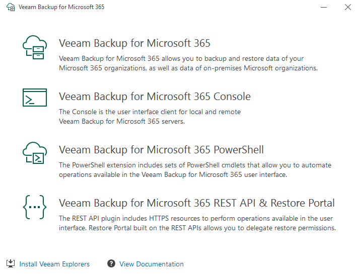 V03-Select Veeam Backup for Microsoft 365