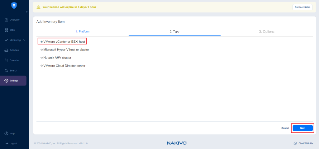 nakivoxVMware vCenter